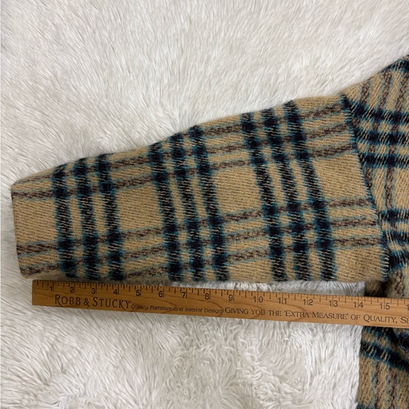 ba&sh Checkered Beige and Blue Jacket - Picture 13 of 16